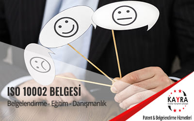 ISO 10002 belgelendirme hizmeti ile müşteri memnuniyetini en üst düzeye çıkarın. Kayra Belgelendirme, sektördeki uzmanlığıyla ISO 10002 sertifikasını almanızı sağlar, süreçlerinizi geliştirmenize yardımcı olur.